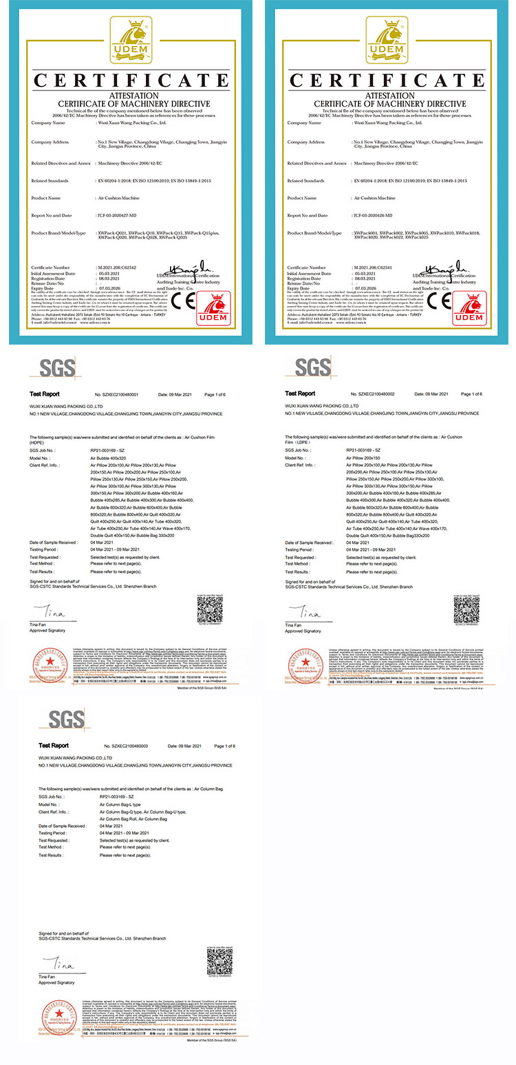 Air Pillow Film Qualification